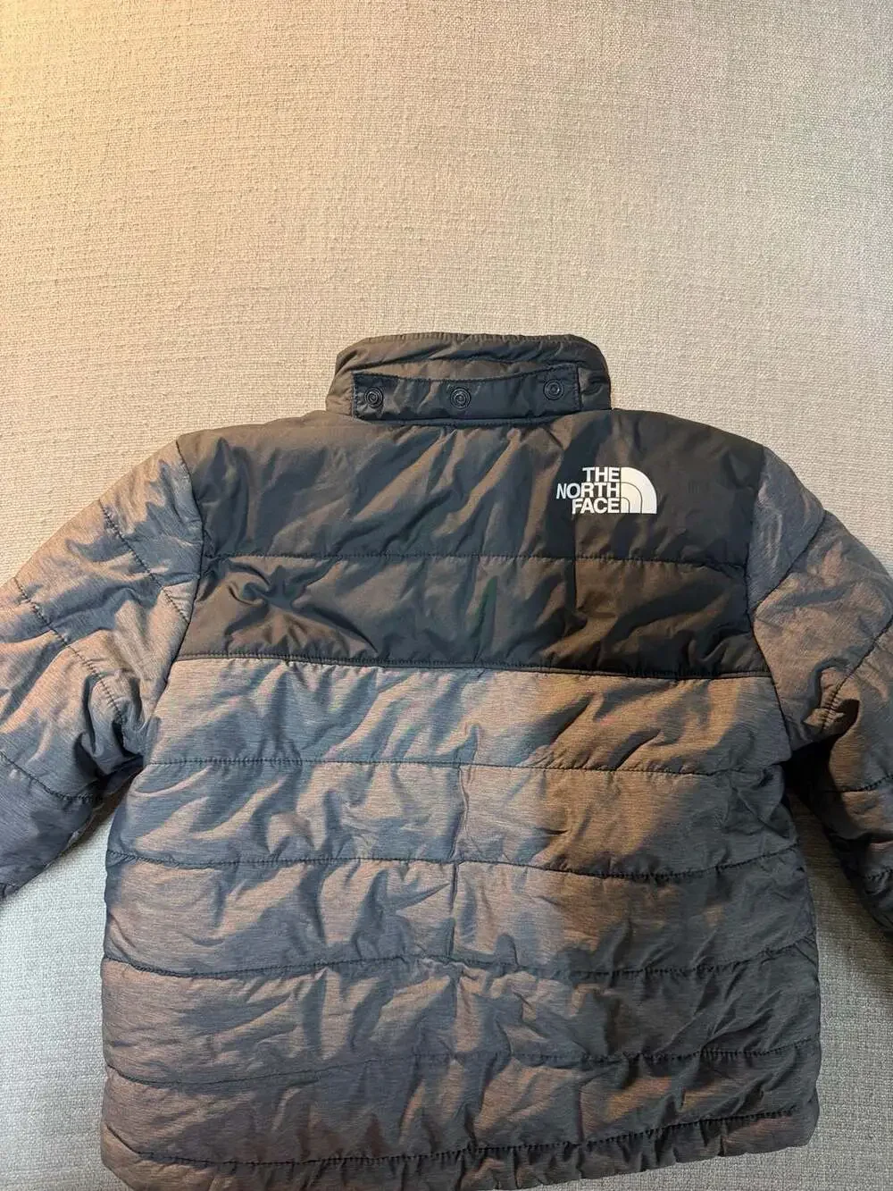 The North Face Boys Reversible Mount Chimborazo Jacket Size XS 6 Black Gray Flee